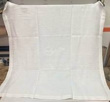 Tovaglia quadrata in lino colore bianco 118x118 cm arredo arredamento tavola