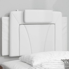 vidaXL Cuscino Testiera Bianco