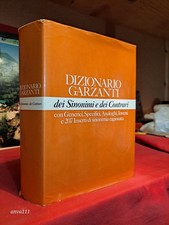 DIZIONARIO GARZANTI dei SINONIMI e dei CONTRARI - Generici, Specifici, Analoghi