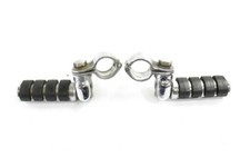 COPPIA PEDANE ANTERIORI DA RIPOSO MOTO CUSTOM UNIVERSALI FRONT FOOTRESTS
