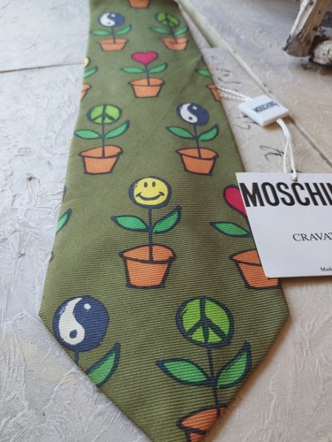 Cravatta vintage moschino anni - vintage,