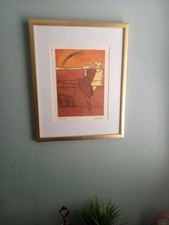 Una bellissima litografia originale su carta tessuta di Valerio Adami 229/750