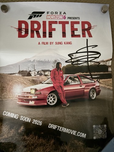 Poster film drifter firmato - poster,