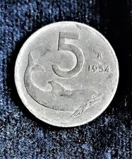 Moneta 5 Lire 1954 Repubblica