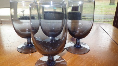 Calici acqua blu bicchieri