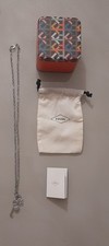 Collana Fossil in acciaio con