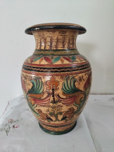 Vaso terracotta decorato - in,