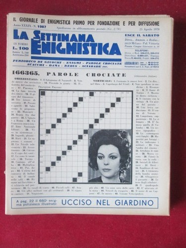 Settimana enigmistica 1987 - enigmistica,