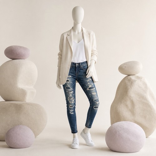 Jeans tubino donna - jeans, a