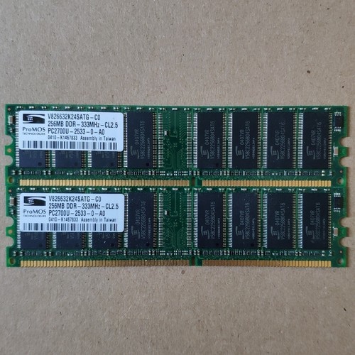 Pro mos 2x256mb 512mb - 2x256mb, ddr
