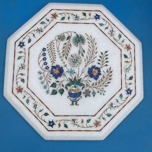 Tavolo marmo pietradura - marmo,