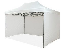 Gazebo Richiudibile a fisarmonica 3x4,5 mt con 3 pareti laterali Impermeabile