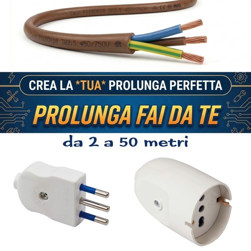 Prolunga elettrica a - elettrica,