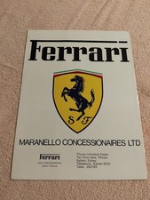 Ferrari 512 BB 400 GT 308 GTB GTS GT4 2+2 1977 depliant ottime condizioni spedizione gratuita tutti i modelli