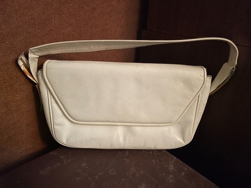 Borsa spalla pelle bianca - borsa, a