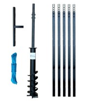 DRILLPARTNER 100/6m/ Trivella Trapano per Pozzi Perforatore Manuale