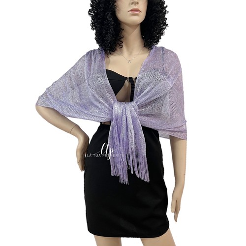 Lilla elegante stola scialle - lilla,
