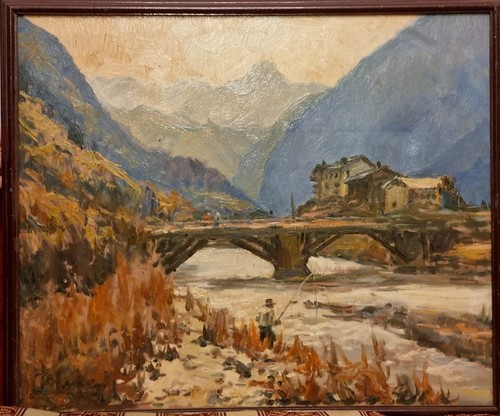 Quadro ponte della valnontey - quadro,
