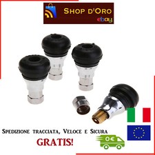 4 pezzi valvole cromate per