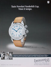 Pubblicità Ritaglio Italian 2008 OROLOGIO WATCH EBERHARD Tazio Nuvolari