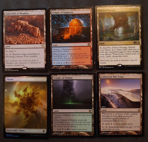 Mtg land set dual clrs - land, x6