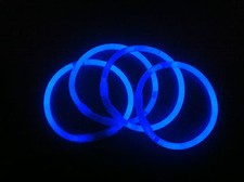 400 BRACCIALI  BLU LUMINOSI FLUORESCENTI STARLIGHT BRACCIALETTI FLUO COLORATI