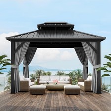 10X10FT Outdoor Hardtop Gazebo