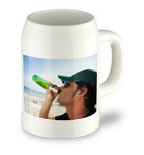 BOCCALE DA BIRRA IN CERAMICA PERSONALIZZATO CON LA VOSTRA FOTO