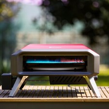 Forno per Pizza a Gas Rotazione Automatica - Effesto - rosso