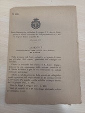 DECRETO SANTA MARIA CAPUA VETERE SAN MARCO EVANGELISTA S. NICOLA LA STRADA 1892