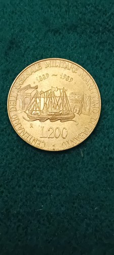 Moneta 200 lire 1989 - 200,