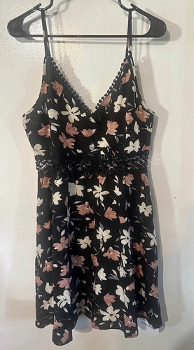 Shein prendisole nero - shein, floreale
