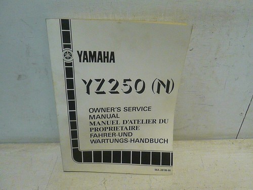 Yamaha yz250 manuale - n,