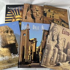 lotto 6 libri ed white star Tutankhamon/Egitto/Luxor/AbuSimbel/Piramidi..