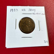 1937 US Moneta Penny Nessun Mint Segno - Simpatica con Moneta