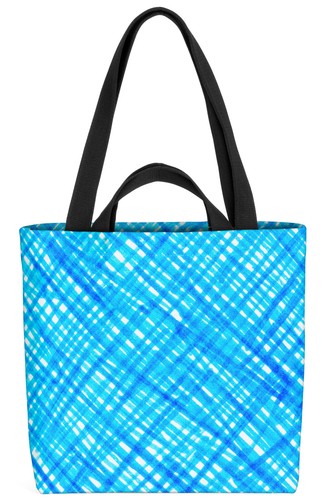 Borsa fantasia righe blu - ,