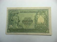 Italy 50 Lire 31.12.1951