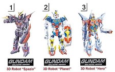 Puzzle 3D robot GUNDAM