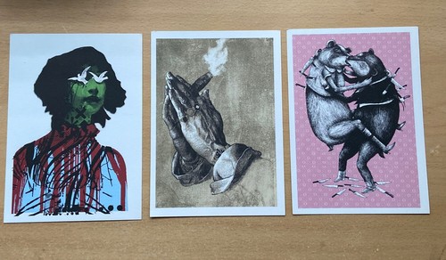Quadri pareti cartoline pow - su,
