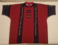 Umbro Maglia Manchester United Allenamento Vintage Stagione 1994-1995 Storica