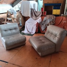 Lotto 4 poltrone in pelle e