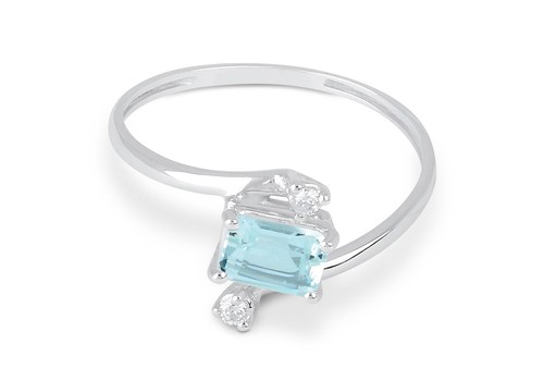 Anello demetra acquamarina - anello,