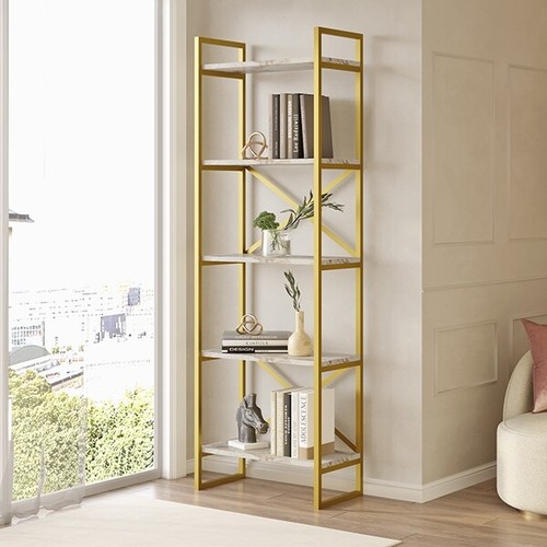 Libreria oro 58x30x175 - libreria,