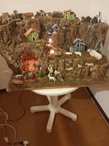 Presepe artigiano napoletano - presepe,