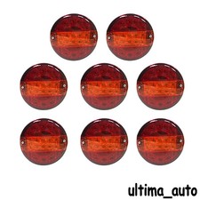 8X 12V Posteriore 20 Luci LED Stop Coda Indicatore 3 Funzione Trattore Rimorchio