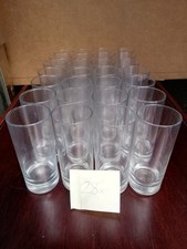 Lotto 28x Bicchieri Vetro Trasparente Modello Tumbler Birra