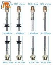 Tubi freno Stahlflex set 4 pezzi VW Transporter T4 non tamburo sincronizzato ABE