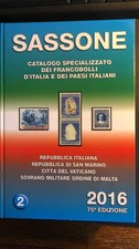 CATALOGO SASSONE 2016 - CONTIENE: REPUBBLICA - SAN MARINO - VATICANO - S.M.O.M.