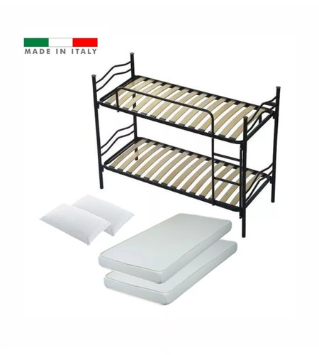 Letto castello con rete - letto,