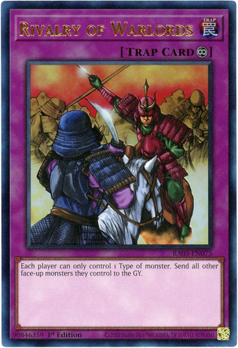 Yugioh rivalry warlords - rivalry, of